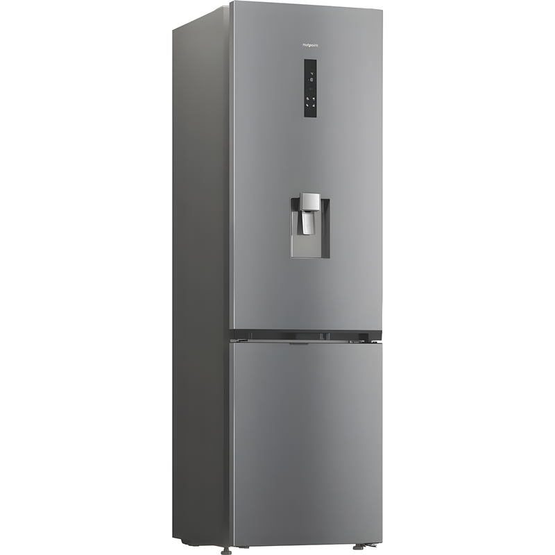 Hotpoint HPK 26412W XP5UK - Brushed Steel 70/30 Fridge Freezer - Dual No Frost - D Energy