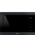 Smeg FMI325N - Matte Black 25L Built-In Microwave with Grill - 900W