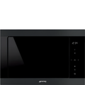 Smeg FMI325N - Matte Black 25L Built-In Microwave with Grill - 900W