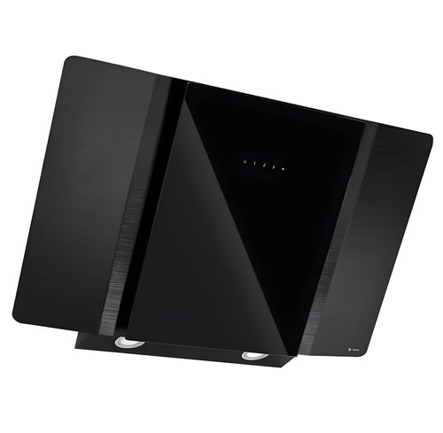 Caple ZEL900 - Black Glass 90cm Chimney Extractor Hood - 612 m³/h - A energy