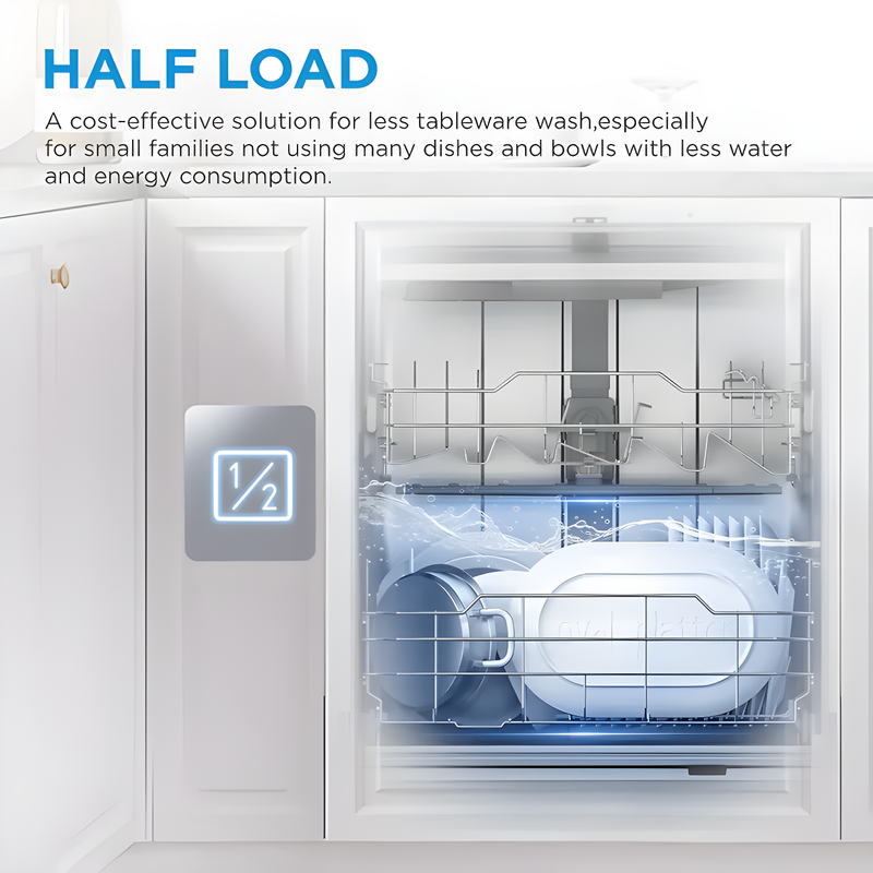 Midea MDWPF1433CXD-UK - 14 Place Settings Freestanding Dishwasher - C Energy