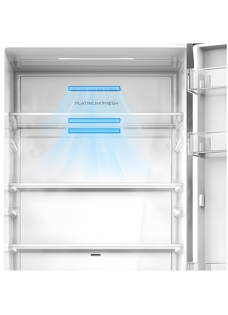 Midea MDRB548MME46 - Inox Fridge Freezer - 401L - E Energy