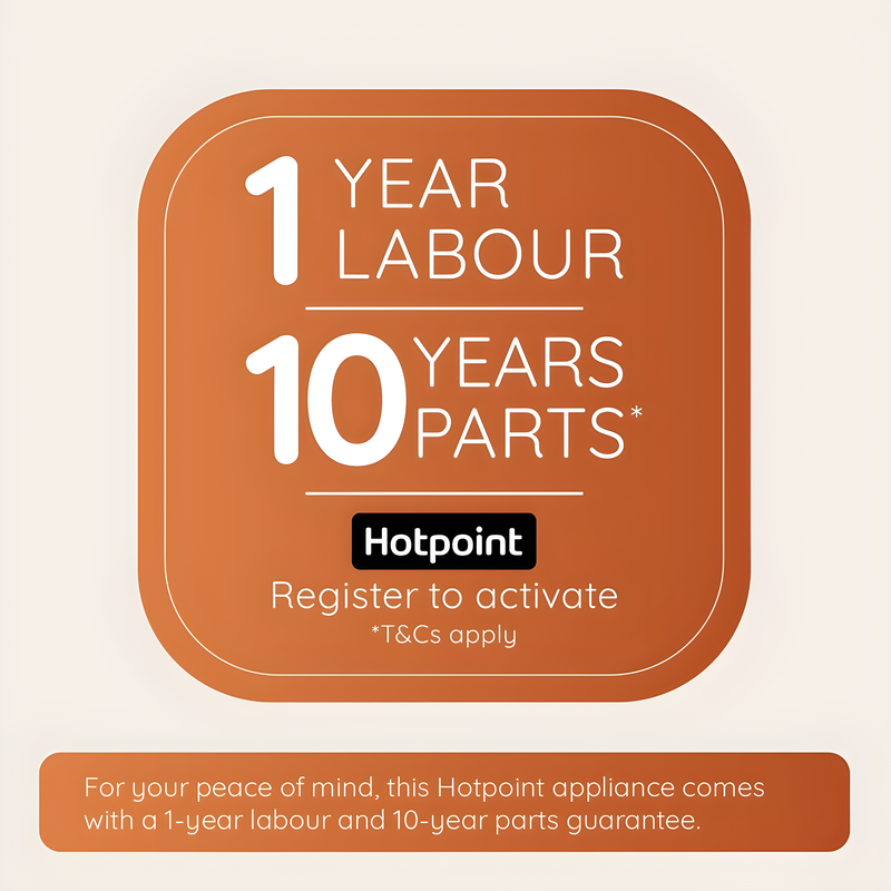 Hotpoint HP2FE10CS90SUK - Silver 10 Place Setting Slimline Dishwasher - 49dB - E Energy Rating