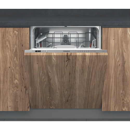 Hotpoint HP2IFC14BN6UK - Black Integrated Dishwasher - 14 Place Settings - C Energy