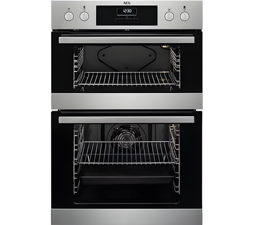 AEG DEB331010M - Stainless Steel Double Ovens - 46L/68L - A Rated