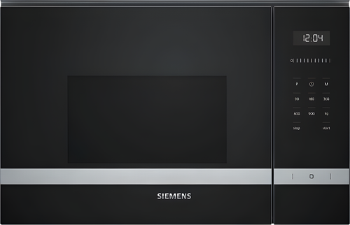 Siemens BF555LMS0B - Stainless Steel Built In Microwave - 25L Capacity - 900W