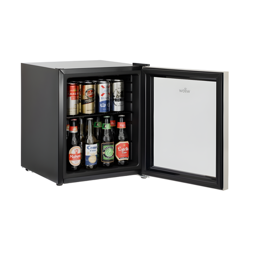Willow WBC48SS - Stainless Steel 48L Table Top Fridge - Triple Glazed Door - E Energy Rating