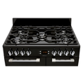 Leisure CK90G232K Cookmaster - Black 90cm Gas Range Cooker - 5 Burners, 2 Ovens, A+ Energy