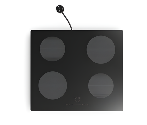 CATA UBECOIND60 - Black 4 Zone Induction Hob - 60cm Plug & Go