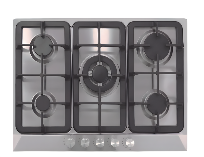 Cata UBGHDFFJ70.1 - Stainless Steel 70cm Gas Hob - 5 Burners