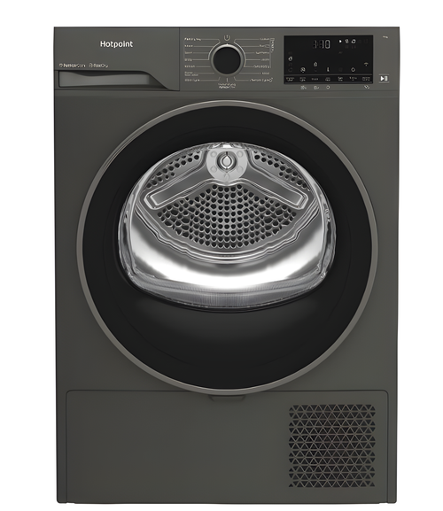 Hotpoint CHD94MGBSUK - Grey 9KG Heat Pump Tumble Dryer - Freestanding - 194kWh/year