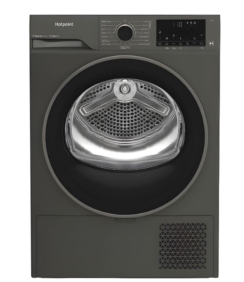 Hotpoint CHD94MGBSUK - Grey 9KG Heat Pump Tumble Dryer - Freestanding - 194kWh/year
