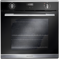Rangemaster RMB6010BL/SS - Black Glass/Stainless Steel Single Oven - 69L - A Rated