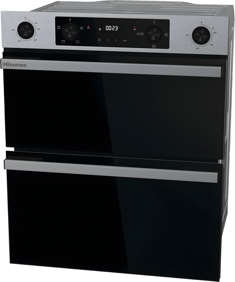 Hisense BUD714221CX - Stainless Steel Built-Under Double Oven - 92L Total Capacity - A Energy