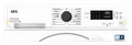 AEG LWX60966B - White 9KG/6KG Washer Dryer - 1600 RPM - A/D energy