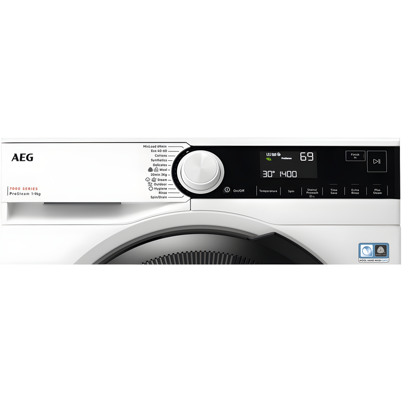AEG LFR73944B - White 9KG Washing Machine - 1400 RPM - A energy