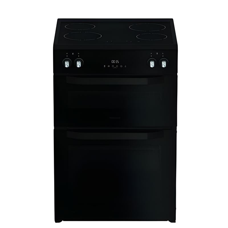 Hotpoint HDME6VDC2AB - Black 60cm Double Oven Electric Cooker - Ceramic Hob - A Energy