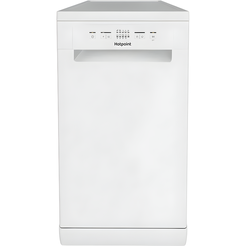 Hotpoint HP2FD10CS90WUK - White Freestanding Slimline Dishwasher - 10 Place Settings - D Energy