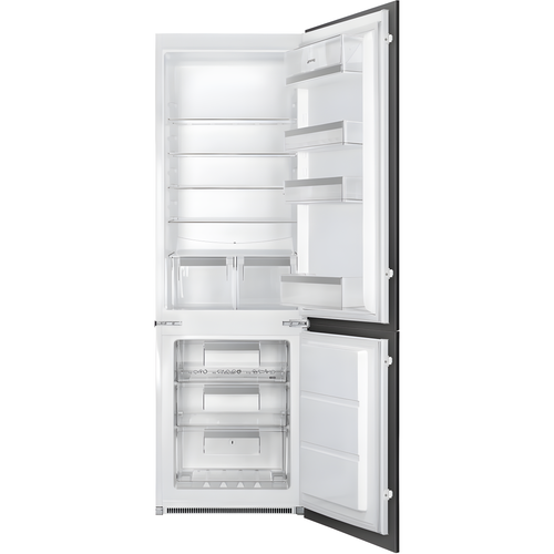 Smeg UKC8173N1E - White Integrated Fridge Freezer - 70/30 Split - E Energy Rated