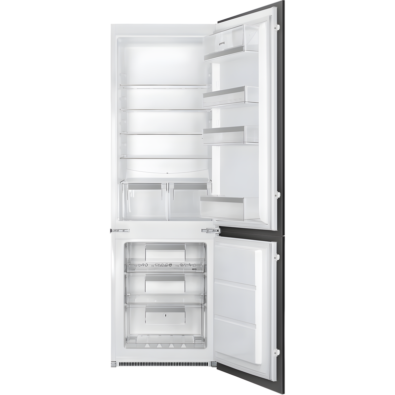 Smeg UKC8173N1E - White Integrated Fridge Freezer - 70/30 Split - E Energy Rated