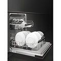 Smeg DI4522D - Black Fully Integrated Slimline Dishwasher - 9 Place Settings - D Energy