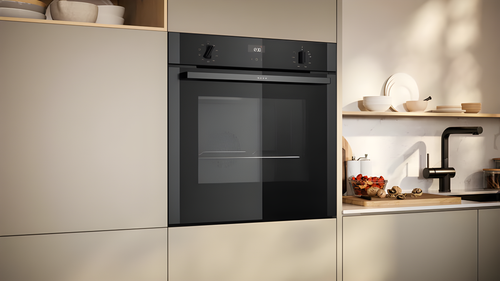 Neff B1ACE4AG3B - Black/Graphite Single Oven - 71L Built-In - A+ Energy