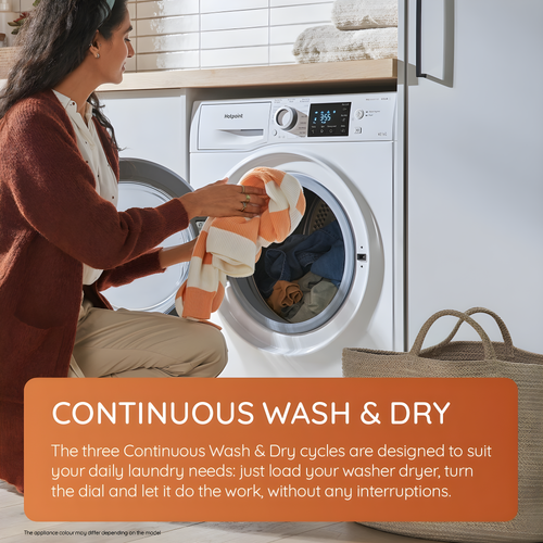 Hotpoint NDD 10748 DA UK - White 10KG/7KG Washer Dryer - 1400 RPM - C Energy Rating