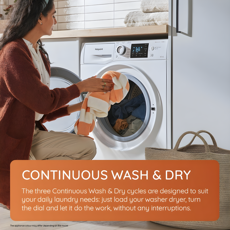 Hotpoint NDD 10748 DA UK - White 10KG/7KG Washer Dryer - 1400 RPM - C Energy Rating