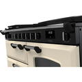 Rangemaster CLO110DFPPCR/CM1 - Pale Cream 110cm Dual Fuel Range Cooker - 6 Zone Gas Hob - A Energy