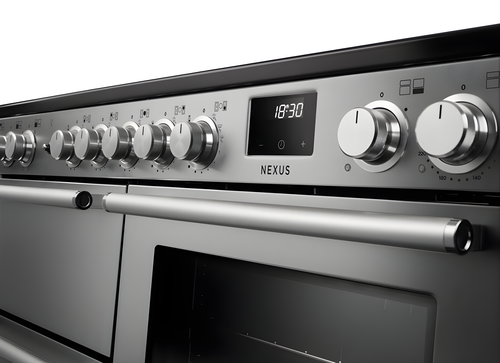Rangemaster Nexus 110 NEXO110DFPCBL/CM1 - Charcoal Black Dual Fuel Range Cooker - 110cm - A Energy