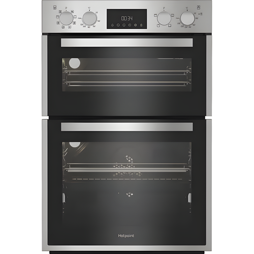Hotpoint DIH 82D1 IX - Stainless Steel Built-In Double Oven - 71L + 38L - A Energy