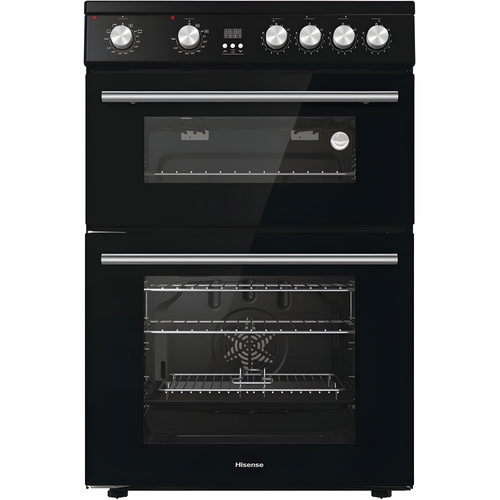 Hisense HDE3211BIBUK - Black Electric Double Oven Cooker - Induction Hob - A+/A Energy