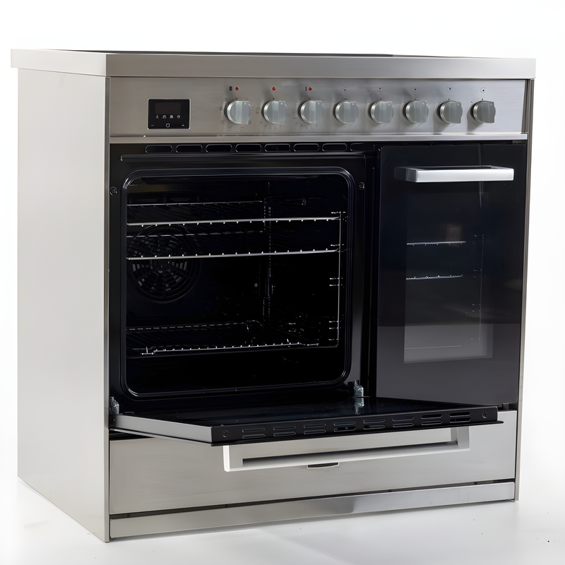 Tesla T90DCRCSS - 90cm Double Cavity Electric Range Cooker