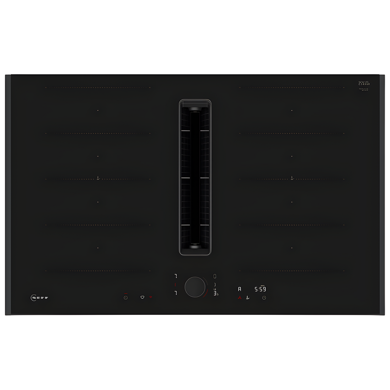 Neff V68AUX4C0 - Black 4 Zone Venting Hob - B energy
