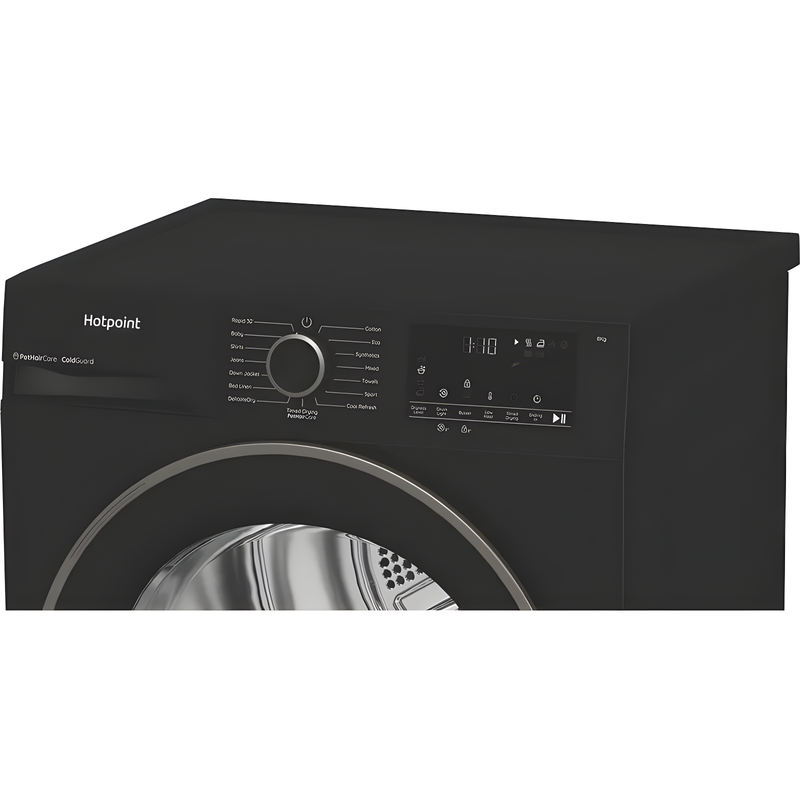 Hotpoint C HSD 83M BB UK - Black 8KG Tumble Dryer - Heat Pump - D energy