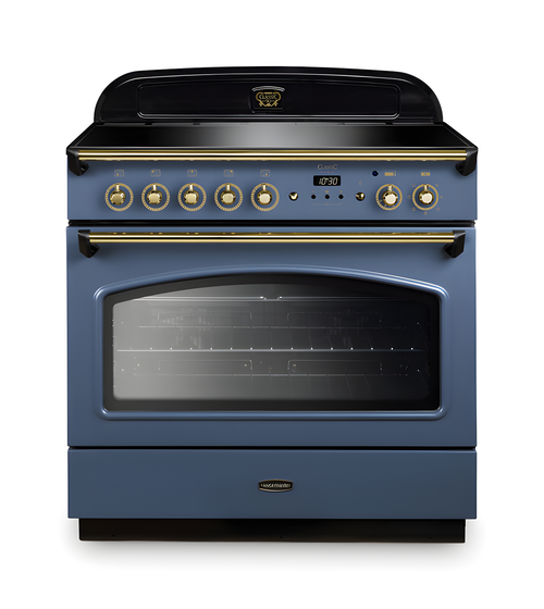 Rangemaster CLAS90FXEISB/B - Stone Blue 90cm Range Cooker - Induction Hob - A Energy