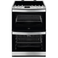 AEG CIB6734ACM - Stainless Steel Induction Electric Cooker with Double Oven - 73/39 Litres - A energy