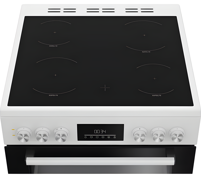 Beko FDC6731W - White 60cm Freestanding Electric Ceramic Cooker - A Energy