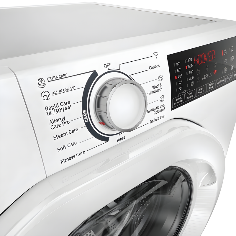 Hoover H3WPS4106TM6-80 - White 10KG Washing Machine - 1400 RPM - A energy