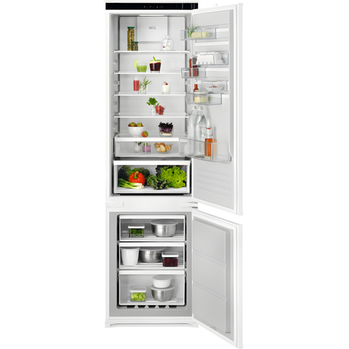 AEG OSC6M191ES - White Integrated Fridge Freezer - 207L/62L - E Energy