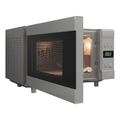 AG SWFBFSMS - Silver 20L Flatbed Microwave - 700W