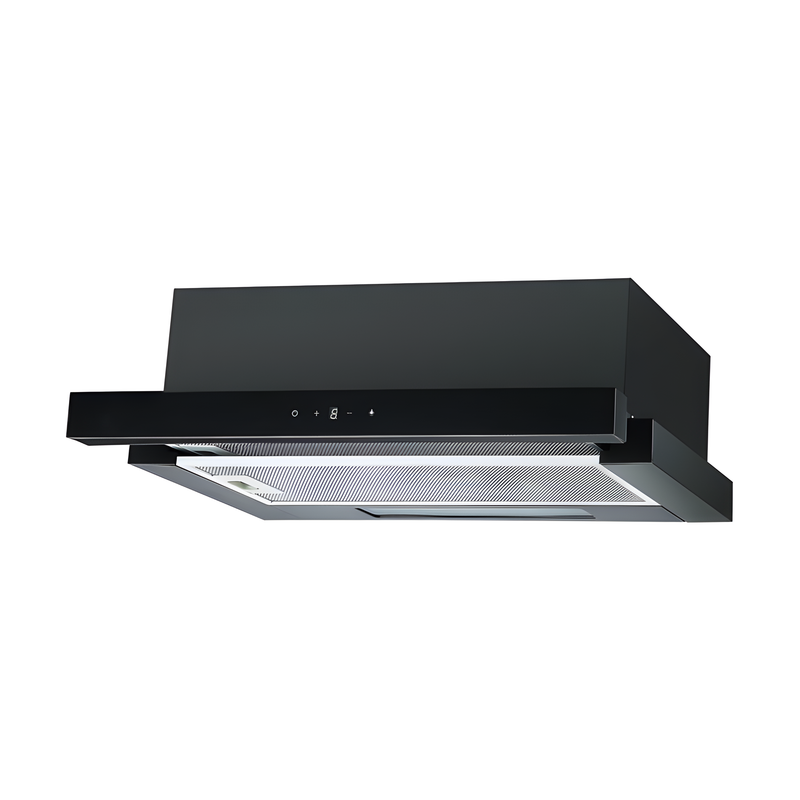 Cata UBSTH60BK.1 - Black 60cm Telescopic Extractor - 301m³/hr - C Energy