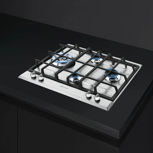Smeg P261XGH - Stainless Steel Gas Hob - 60cm - 4 Burners