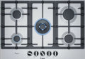 Bosch Series 6 PCQ7A5B90 - Stainless steel 5 Zone Gas Hob - Display
