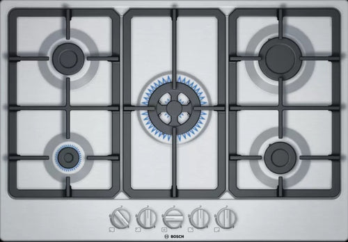 Bosch PGQ7B5B90 - Stainless steel 5 Zone Gas Hob