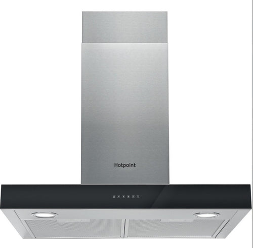 Hotpoint PHBS6.8FLTIX/1 - Black Chimney Extractor Hood - A energy