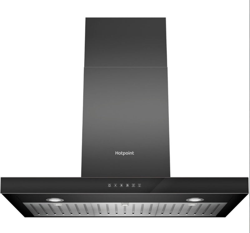 Hotpoint PHBS9.8CLTDK/1 - Black Chimney Extractor Hood - A energy