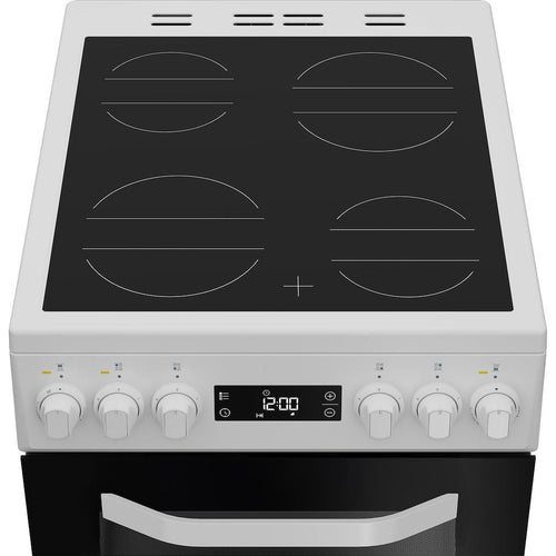 Hotpoint HDE5VDCW - White Electric Cooker - 50cm Ceramic Hob - A Energy