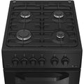 Hotpoint HTG5GCB - Black Gas Cooker - 59L Double Oven - A+ Energy - Display