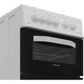 Hotpoint HTG5GCWL - White Gas Cooker - 59L - A+ Energy